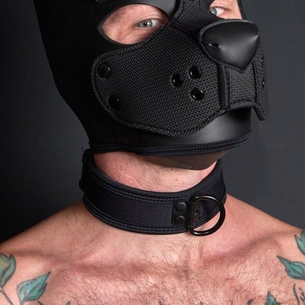 Neo Carbon Puppy Collar All Black Mr-S-Leather 32490