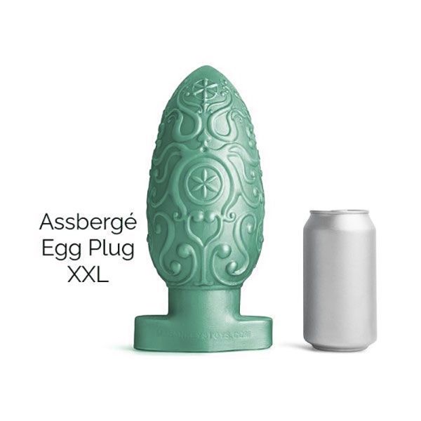 ASSBERGE Egg Butt Plug XXL Green Hankeys Toys 35096