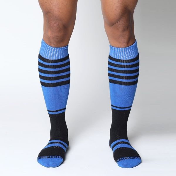 MIDFIELD Blue Knee Socks Cellblock13 38314