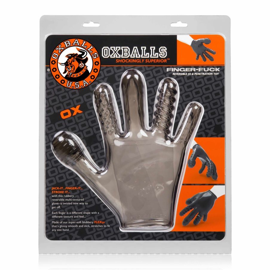 Finger Fuck Handschuh Mit 5 Textur OXBALLS 6897