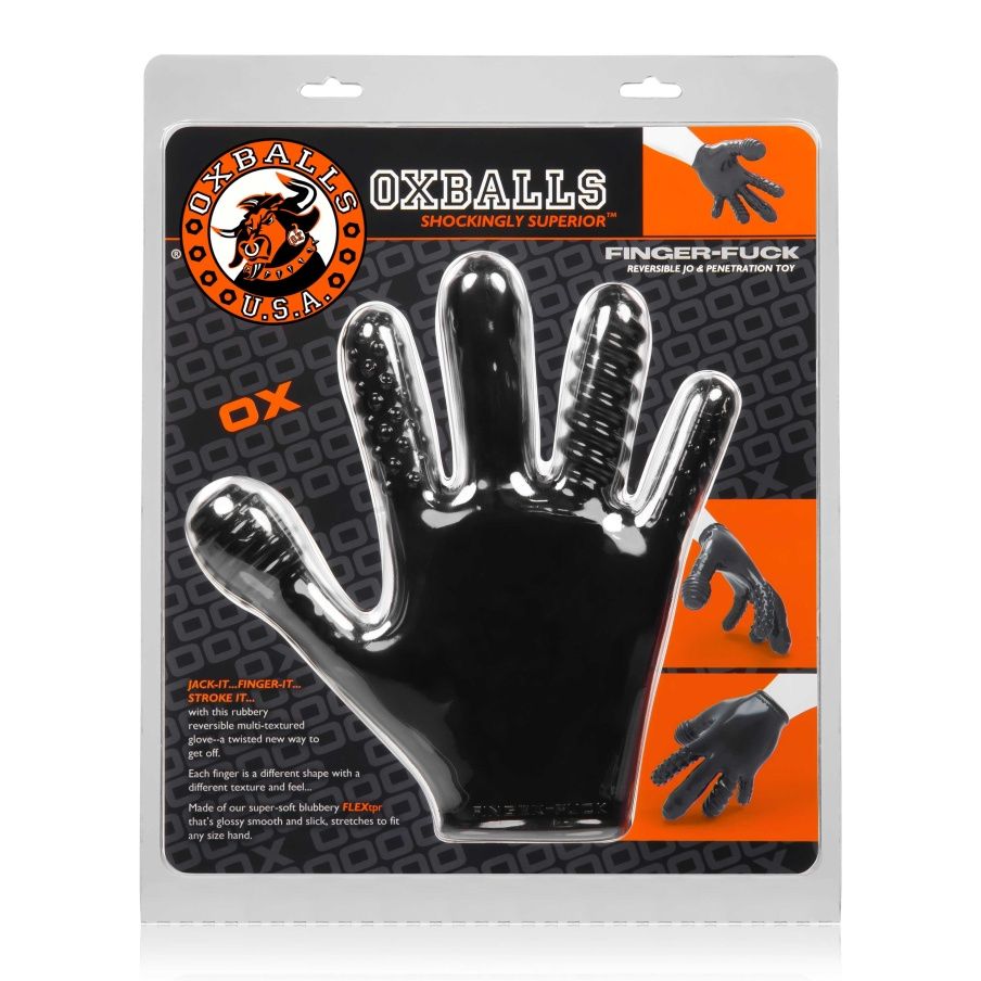 Finger Fuck Handschuh Mit 5 Textur OXBALLS 6898